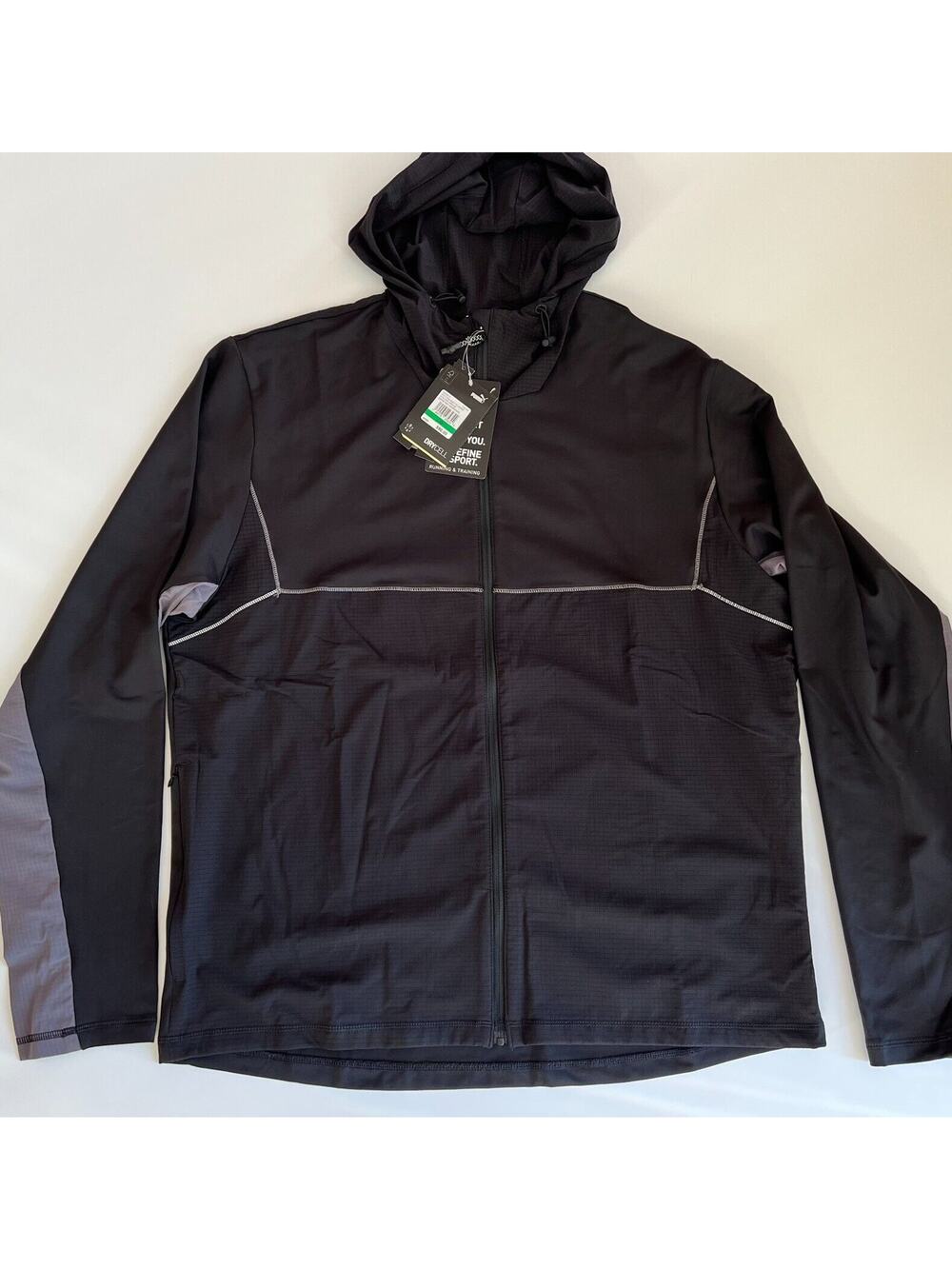 Puma Men's Run Cooladapt Full Zip Jacket Black 520848 01 Size L NWT